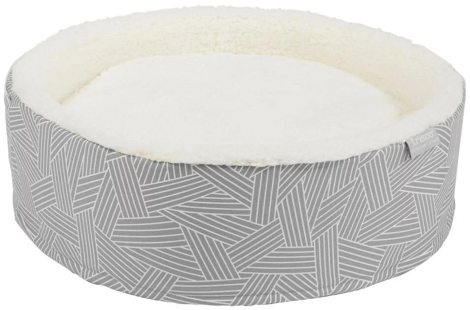 Frisco Hooded Zipper Cat & Dog Covered Bed, Gray Basket Weave 5 Frisco Hooded Zipper Cat & Dog Covered Bed, Gray Basket Weave - Image 3