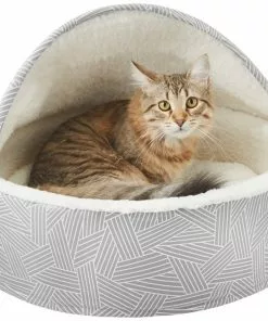 Frisco Hooded Zipper Cat & Dog Covered Bed, Gray Basket Weave 12 Frisco Hooded Zipper Cat & Dog Covered Bed, Gray Basket Weave -Dog Cat Corner 251236 PT3. SY630 V1615569386