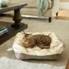 Frisco Fur Cuffed Rectangle Cuddler Cat & Dog Bolster Bed -Dog Cat Corner 251910 MAIN. SY630 V1615587184