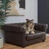 Frisco Leatherette Sofa Pet Bed -Dog Cat Corner 252551 MAIN. SY630 V1623790730