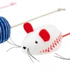 Frisco Baseball Mice Cat Toy, 4 count -Dog Cat Corner 252740 MAIN. SY630 V1613158293