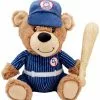Frisco Baseball Bear Plush Squeaky Dog Toy, Blue 1 Frisco Baseball Bear Plush Squeaky Dog Toy, Blue -Dog Cat Corner 252742 MAIN. SY630 V1613158280