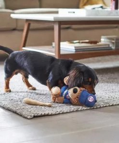 Frisco Baseball Bear Plush Squeaky Dog Toy, Blue -Dog Cat Corner 252742 PT5. SY630 V1615814553