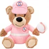 Frisco Baseball Bear Plush Squeaky Dog Toy, Pink -Dog Cat Corner 252744 MAIN. SY630 V1613158300