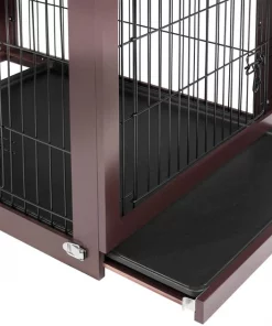 Frisco Double Door Furniture Style Dog Crate, Brown -Dog Cat Corner 253035 PT4. SY630 V1635345967