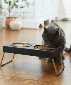 Frisco Copper Stainless Steel Elevated Foldable Double Dog & Cat Bowls 12 Frisco Copper Stainless Steel Elevated Foldable Double Dog & Cat Bowls -Dog Cat Corner 253059 PT2. SY630 V1616594218