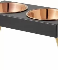 Frisco Copper Stainless Steel Elevated Foldable Double Dog & Cat Bowls 16 Frisco Copper Stainless Steel Elevated Foldable Double Dog & Cat Bowls -Dog Cat Corner 253059 PT6. SY630 V1616595546