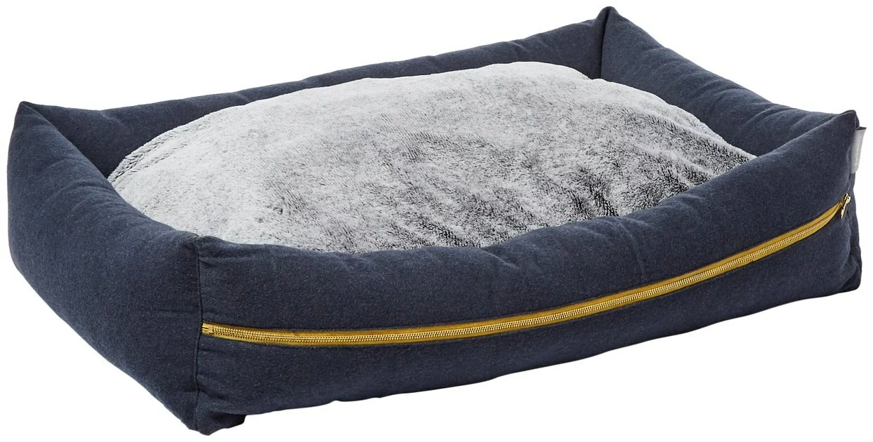 Frisco Faux Felt Reversible Modern Zipper Bolster Cat & Dog Bed 5 Frisco Faux Felt Reversible Modern Zipper Bolster Cat & Dog Bed - Image 3