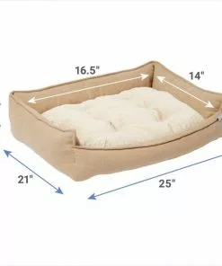 Frisco Faux Felt Flange Edge Bolster Cat & Dog Bed 9 Frisco Faux Felt Flange Edge Bolster Cat & Dog Bed -Dog Cat Corner 255164 PT1. SY630 V1616593115