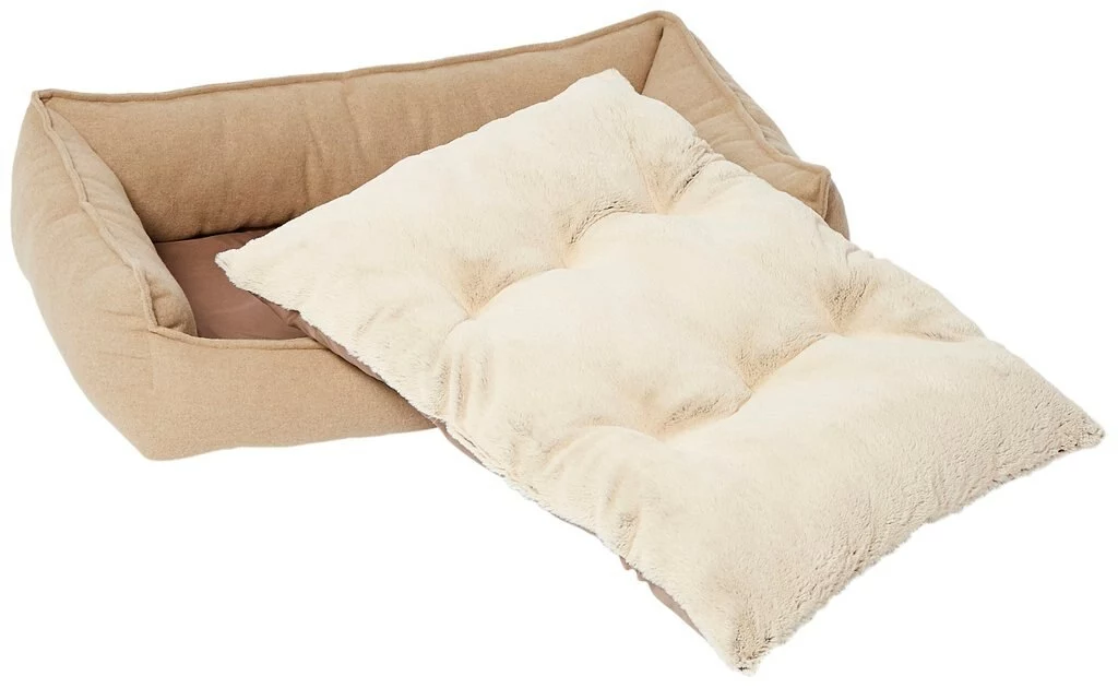 Frisco Faux Felt Flange Edge Bolster Cat & Dog Bed 5 Frisco Faux Felt Flange Edge Bolster Cat & Dog Bed - Image 3