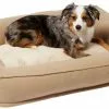 Frisco Faux Felt Orthopedic Rectangular Bolster Dog Bed w/Removable Cover 1 Frisco Faux Felt Orthopedic Rectangular Bolster Dog Bed w/Removable Cover -Dog Cat Corner 255174 MAIN. SY630 V1657656395