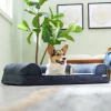 Frisco Faux Felt Orthopedic Sofa Bolster Dog Bed w/Removable Cover -Dog Cat Corner 255181 MAIN. SY630 V1651777752