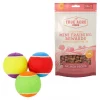 Frisco||True Acre Foods Frisco Fetch Squeaking Colorful Tennis Ball Dog Toy & True Acre Foods Salmon Recipe Mini-Training Rewards Grain-Free Soft & Chewy Dog Treats -Dog Cat Corner 255469 MAIN. SY630 V1602691291