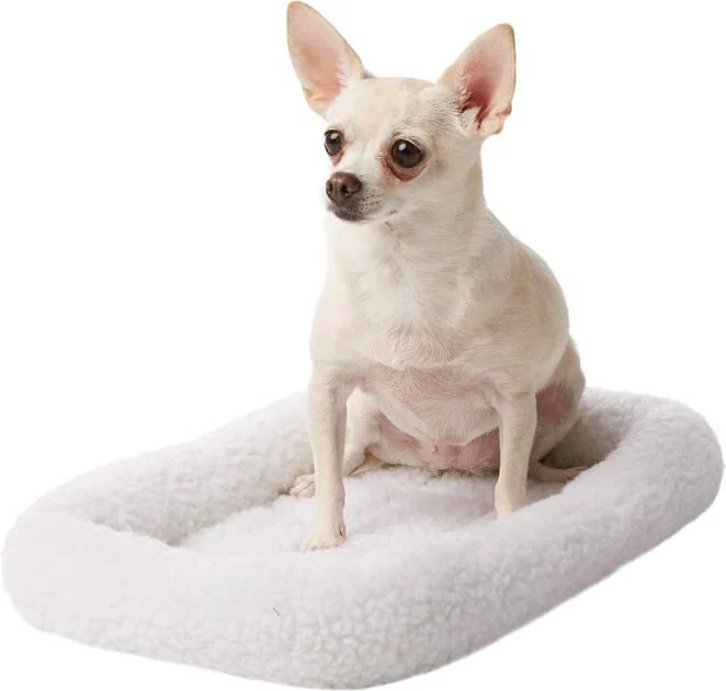 Frisco Fold & Carry Single Door Collapsible Wire Dog Crate & Frisco Quilted Dog Crate Mat, Ivory 7 Frisco Fold & Carry Single Door Collapsible Wire Dog Crate & Frisco Quilted Dog Crate Mat, Ivory - Image 5