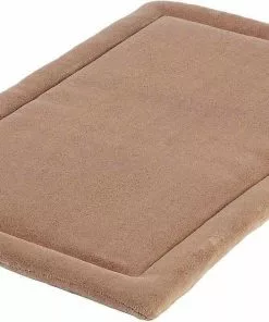 Frisco Heavy Duty Fold & Carry Double Door Collapsible Wire Dog Crate & Frisco Micro Terry Dog Crate Mat, Taupe -Dog Cat Corner 255535 PT3. SY630 V1604073121