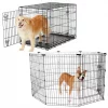 Frisco Heavy Duty Fold & Carry Double Door Collapsible Wire Dog Crate & Frisco Wire Dog Exercise Pen with Step-Through Door, Black -Dog Cat Corner 255537 MAIN. SY630 V1603646516