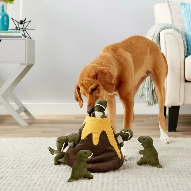 Frisco||True Chews Frisco Hide & Seek Plush Volcano Puzzle Dog Toy & True Chews Chicken Bacon Recipe Dog Treats 5 Frisco||True Chews Frisco Hide & Seek Plush Volcano Puzzle Dog Toy & True Chews Chicken Bacon Recipe Dog Treats - Image 3