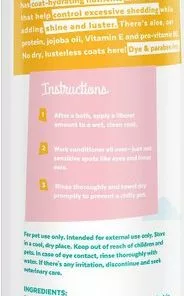 Frisco Shed Control Conditioner for Dogs & Cats, 20-oz bottle & Frisco Shed Control Shampoo for Dogs & Cats, 20-oz bottle -Dog Cat Corner 255615 PT2. SY630 V1603545418