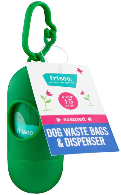 Frisco Dog Poop Bags + Dispenser, 15 count 3 Frisco Dog Poop Bags + Dispenser, 15 count