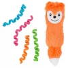 Frisco Swattin' Springs Cat Toy, 4-Pack & Frisco Plush Kicker Cat Toy, Orange Fox -Dog Cat Corner 255629 MAIN. SY630 V1602701183