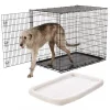 Frisco XX-Large Heavy Duty Single Door Wire Dog Crate, 54 inch & Frisco Quilted Dog Crate Mat, Ivory, 54-in -Dog Cat Corner 255633 MAIN. SY630 V1604147197