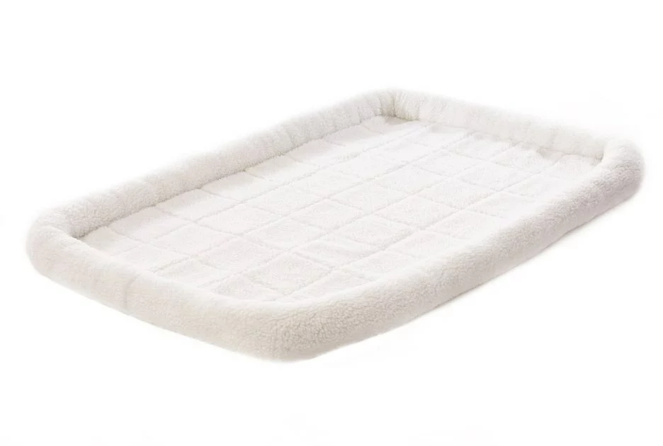 Frisco XX-Large Heavy Duty Single Door Wire Dog Crate, 54 inch & Frisco Quilted Dog Crate Mat, Ivory, 54-in 6 Frisco XX-Large Heavy Duty Single Door Wire Dog Crate, 54 inch & Frisco Quilted Dog Crate Mat, Ivory, 54-in - Image 4