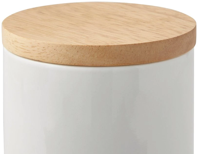 Frisco Ceramic Treat Jar with Wood Lid 7 Frisco Ceramic Treat Jar with Wood Lid - Image 5