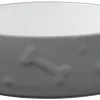 Frisco Bones Non-skid Ceramic Dog & Cat Bowl, Gray 1 Frisco Bones Non-skid Ceramic Dog & Cat Bowl, Gray -Dog Cat Corner 256063 MAIN. SY630 V1616508740