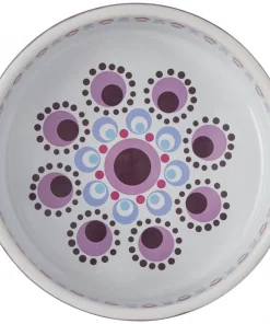 Frisco Kaleidoscope Pattern Non-skid Ceramic Cat Dish, Purple, 1.62 Cup -Dog Cat Corner 256090 PT4. SY630 V1615312954