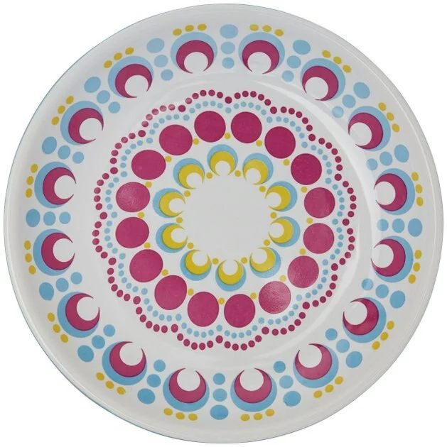 Frisco Kaleidoscope Pattern Non-skid Ceramic Cat Dish, Blue, 0.62 Cup 7 Frisco Kaleidoscope Pattern Non-skid Ceramic Cat Dish, Blue, 0.62 Cup - Image 5