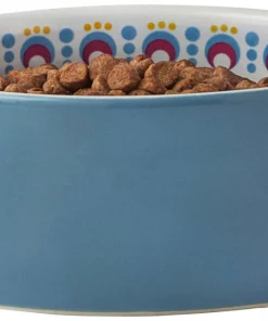 Frisco Kaleidoscope Pattern Non-skid Ceramic Cat Dish, Blue, 1.62 Cups 11 Frisco Kaleidoscope Pattern Non-skid Ceramic Cat Dish, Blue, 1.62 Cups -Dog Cat Corner 256094 PT3. SY630 V1615313533