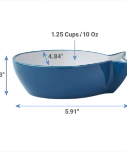 Frisco Fish Shaped Non-skid Ceramic Cat Bowl, 1.37 Cups 11 Frisco Fish Shaped Non-skid Ceramic Cat Bowl, 1.37 Cups -Dog Cat Corner 256111 PT2. SY630 V1616697595