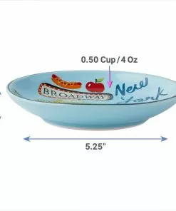 Frisco New York Non-skid Ceramic Cat Dish, 0.62 Cup 12 Frisco New York Non-skid Ceramic Cat Dish, 0.62 Cup -Dog Cat Corner 256119 PT3. SY630 V1618494712