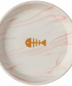 Frisco Marble Design Non-skid Ceramic Cat Dish, 0.75 Cup -Dog Cat Corner 256127 PT4. SY630 V1615320389