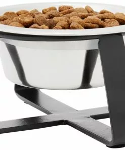 Frisco Iron Stand Dog & Cat Single Bowl Diner 12 Frisco Iron Stand Dog & Cat Single Bowl Diner -Dog Cat Corner 257150 PT2. SY630 V1615313222