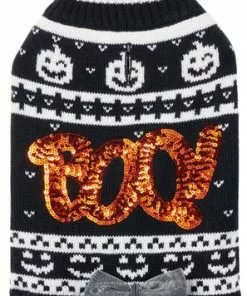 Frisco "Boo!" Dog & Cat Sweater Dress -Dog Cat Corner 261122 PT4. SY630 V1622038703