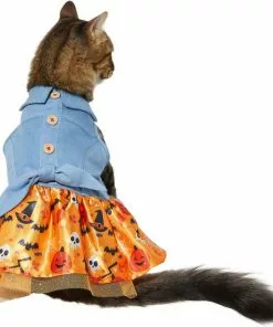 Frisco Chambray Halloween Dog & Cat Dress 11 Frisco Chambray Halloween Dog & Cat Dress -Dog Cat Corner 261165 PT2. SY630 V1633085781