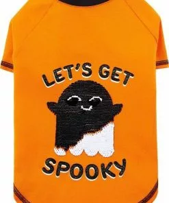 Frisco Sequin Let's Get Spooky Dog & Cat T-Shirt -Dog Cat Corner 261179 PT3. SY630 V1637726855