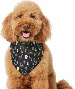 Frisco Glow in the Dark Mystical Print Dog & Cat Bandana -Dog Cat Corner 261218 PT3. SY630 V1633068720