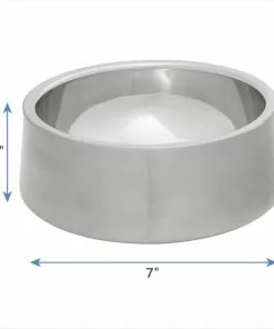 Frisco Insulated Non-Skid Flair Stainless Steel Dog & Cat Bowl, Stainless Steel -Dog Cat Corner 261753 PT1. SY630 V1623937497