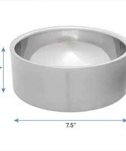 Frisco Insulated Non-Skid Stainless Steel Dog & Cat Bowl, Stainless Steel -Dog Cat Corner 261756 PT1. SY630 V1623937603