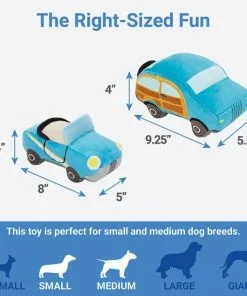 Frisco Road Trip Cruisers Plush Squeaky Dog Toy, 2 count -Dog Cat Corner 261982 PT1. SY630 V1622563953