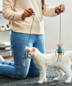 Frisco Road Trip Tourist Bouncy Mouse Cat Toy with Catnip, 2 count -Dog Cat Corner 262018 PT3. SY630 V1618598618