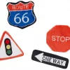Frisco Road Trip Traffic Signs Plush Cat Toy with Catnip, 4 count -Dog Cat Corner 262024 MAIN. SY630 V1618598324