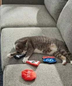 Frisco Road Trip Traffic Signs Plush Cat Toy with Catnip, 4 count -Dog Cat Corner 262024 PT3. SY630 V1618598335