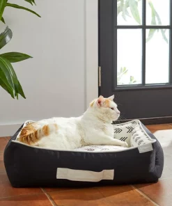 Frisco Indoor/Outdoor Modern Cuddler Bolster Cat & Dog Bed -Dog Cat Corner 262145 PT5. SY630 V1619807862