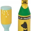 Frisco Champagne & Flute Latex Squeaky Dog Toy, 2 count -Dog Cat Corner 264430 MAIN. SY630 V1618924048