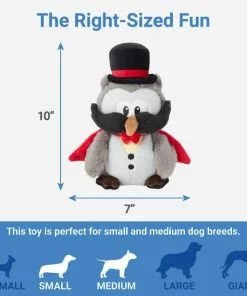 Frisco Magic Owl Plush Squeaky Dog Toy -Dog Cat Corner 265596 PT1. SY630 V1623352128