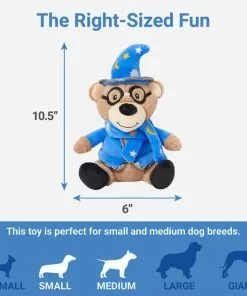 Frisco Magic Wizard Bear Plush Squeaky Dog Toy 6 Frisco Magic Wizard Bear Plush Squeaky Dog Toy -Dog Cat Corner 265604 PT1. SY630 V1623352138