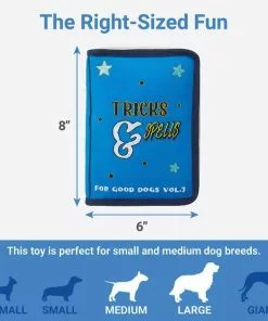 Frisco Magic Spell Book Plush Squeaky Dog Toy 6 Frisco Magic Spell Book Plush Squeaky Dog Toy -Dog Cat Corner 265608 PT1. SY630 V1623352155